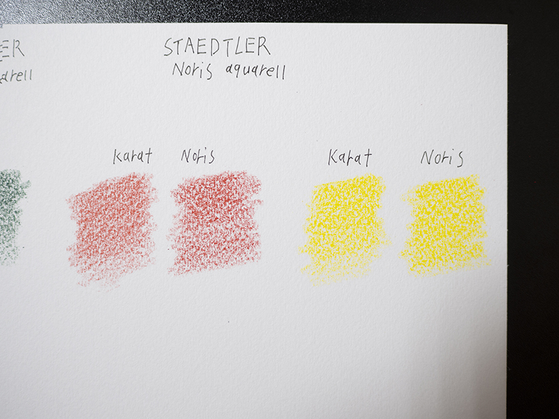 ステッドラーの水彩色鉛筆 プロ用と子供用を比較してみた。カラトアクェレルvsノリスクラブ STAEDTLER karat aquarell